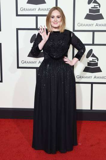 LOS ANGELES, CA - FEBRUARY 15: Singer Adele attends The 58th GRAMMY Awards at Staples Center on February 15, 2016 in Los Angeles, California. (Photo by Jason Merritt/Getty Images for NARAS)
