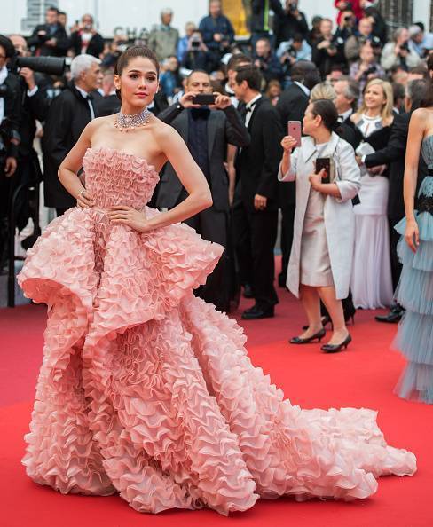 CANNES, FRANCE - MAY 11: Araya A. Hargate attends the screening of "Cafe Society" at the opening gala of the annual 69th Cannes Film Festival at Palais des Festivals on May 11, 2016 in Cannes, France. (Photo by Samir Hussein/WireImage)